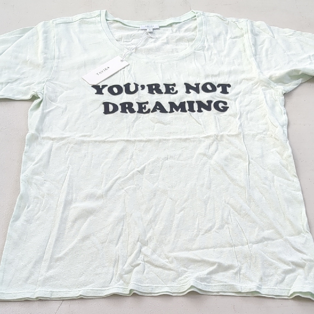Tavik Light Green Tee with Black Text